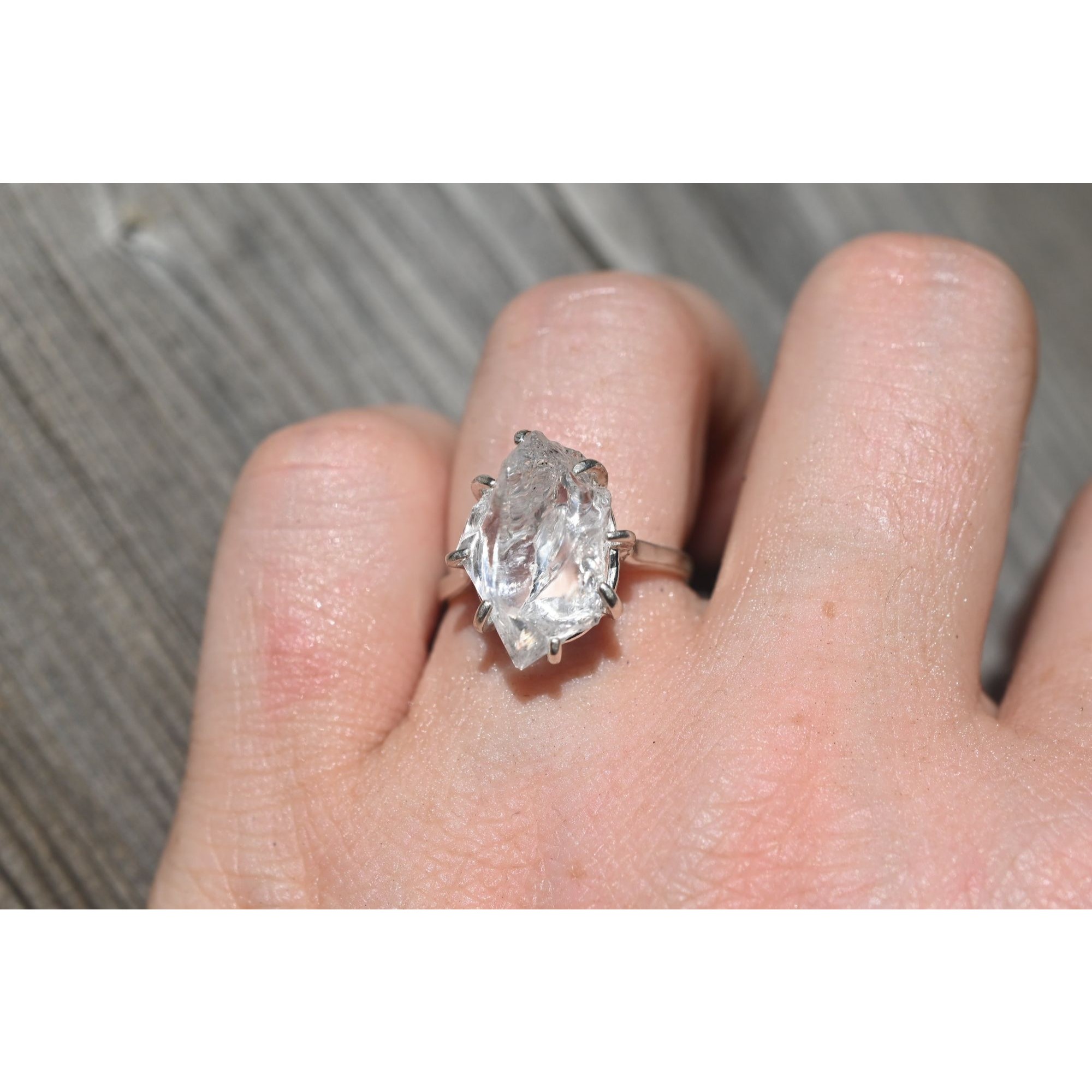 Natural Diamond Ring Raw Diamond Ring Uncut Diamond Ring Engagement Ring Rou